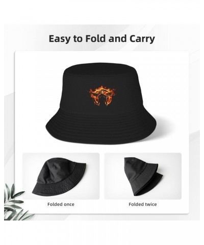 The Hunger and Games Adult Fisherman Hat Unisex Fashion Print Bucket Hat Summer Beach Sun Cap Outdoor Black $11.71 Bucket Hats