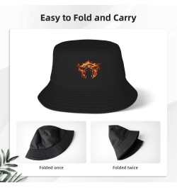 The Hunger and Games Adult Fisherman Hat Unisex Fashion Print Bucket Hat Summer Beach Sun Cap Outdoor Black $11.71 Bucket Hats