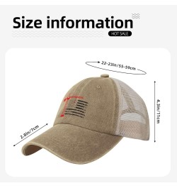 Crane Operator American Flag Baseball Cap for Women Mens Hats Retro Mesh Caps Dad Hat Natural $11.91 Baseball Caps