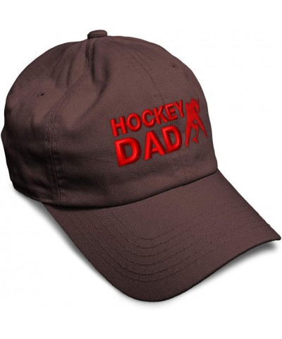 Custom Soft Baseball Cap Hockey Dad Embroidery Sister Sibling Twill Cotton Sis Dad Hats for Men & Women Brown Design Only $12...