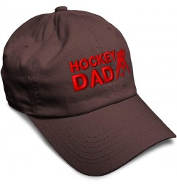 Custom Soft Baseball Cap Hockey Dad Embroidery Sister Sibling Twill Cotton Sis Dad Hats for Men & Women Brown Design Only $12...