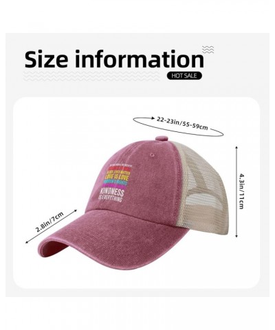 Mesh Cap Pride Flag in This House We Believe Science is Real Black Lives Matter Baseball Cap Dad Hat Trucker Hat,Black Red $8...