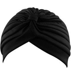 Womens Large Elastic Solid Comfort Flat Hat Monochrome Fashion Headband Hat Womens Hat Hoop Head Hat Black $6.15 Cold Weather...