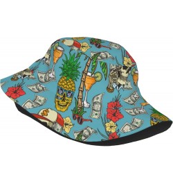 Unisex Pineapple Bucket Hat Beach Sun Hat Aesthetic Fishing Hat for Men Women Teens Sun Hats Pattern (12) $10.57 Sun Hats