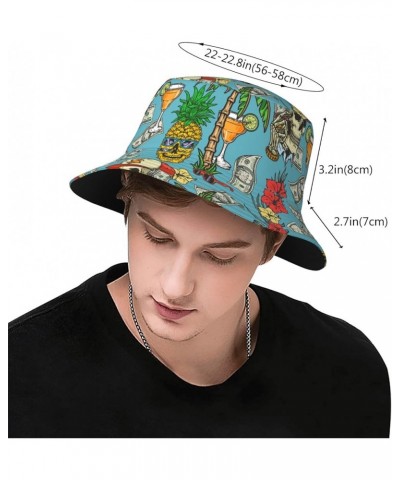 Unisex Pineapple Bucket Hat Beach Sun Hat Aesthetic Fishing Hat for Men Women Teens Sun Hats Pattern (12) $10.57 Sun Hats