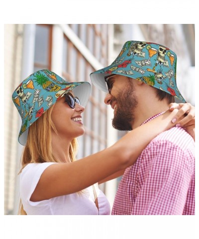 Unisex Pineapple Bucket Hat Beach Sun Hat Aesthetic Fishing Hat for Men Women Teens Sun Hats Pattern (12) $10.57 Sun Hats