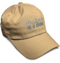 Soft Baseball Cap This Thought is A Choice B Cotton Dad Hats for Men & Women Khaki $12.04 Baseball Caps