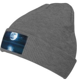 Night Sky Print Leisure Knitted Hat Warm Hat for Men Women & Kids& Elastic Daily Hat Beanie Cap Deep Heather $10.18 Skullies ...