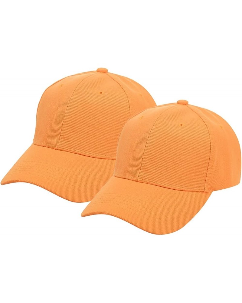 Solid Color Women's 2PC Hat Outdoors Summer Sports Cap Casual and Baseball Men's Summer Baseball Caps Fall2016 Fashion Orange...