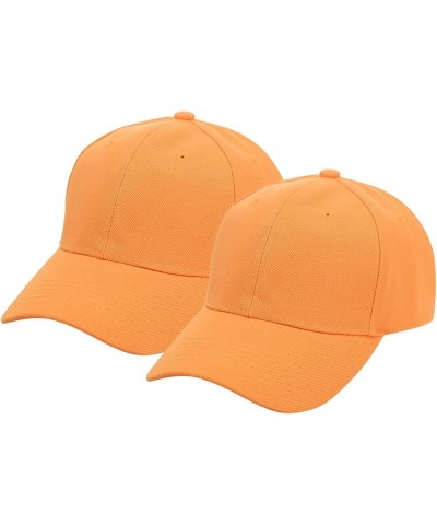 Solid Color Women's 2PC Hat Outdoors Summer Sports Cap Casual and Baseball Men's Summer Baseball Caps Fall2016 Fashion Orange...