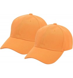 Solid Color Women's 2PC Hat Outdoors Summer Sports Cap Casual and Baseball Men's Summer Baseball Caps Fall2016 Fashion Orange...