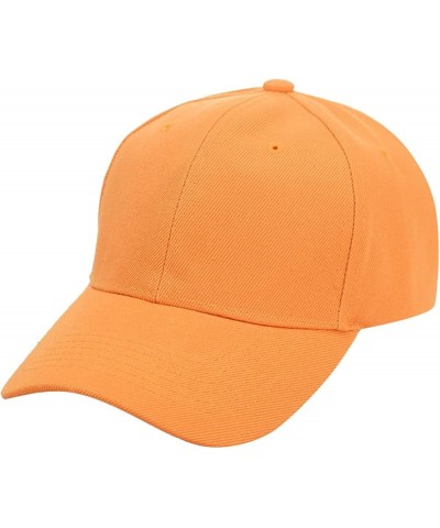 Solid Color Women's 2PC Hat Outdoors Summer Sports Cap Casual and Baseball Men's Summer Baseball Caps Fall2016 Fashion Orange...