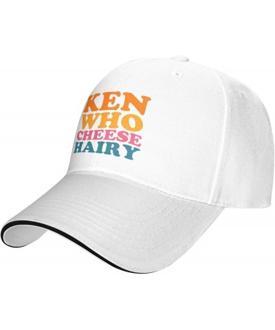 Men Women Baseball Caps Ken Who Cheese Hairy Original Dad Hat Adjustable Casquette Cap White $9.71 Baseball Caps