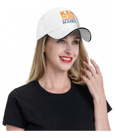 Men Women Baseball Caps Ken Who Cheese Hairy Original Dad Hat Adjustable Casquette Cap White $9.71 Baseball Caps