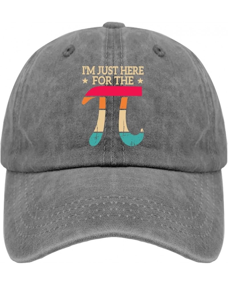 I'm Just Here for The Pi Trucker Hat Music Hat Pigment Black Mens Beach Hat Gifts for Grandpa Sun Caps Pigment Gray $9.50 Sun...