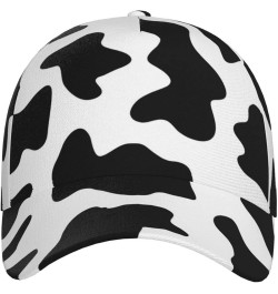 Unisex Washed Hunting Deer Bear Deer Print Baseball Cap for Men and Women - Adjustable Dad Hat with Flat Bill Black and White...