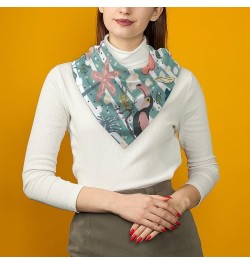 Head Scarf for Women Men Vintage Bandanas Satin Hair Scarf Silk Wrap Neck Square Scarves Pattern (735) $8.15 Scarves