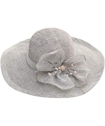 Women's Church Fascinator Bridal Tea Party Wedding Hat Run Like A Girl Hat Grey-k $7.58 Sun Hats