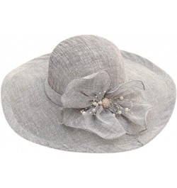 Women's Church Fascinator Bridal Tea Party Wedding Hat Run Like A Girl Hat Grey-k $7.58 Sun Hats