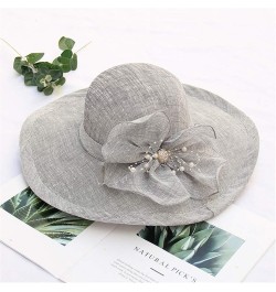 Women's Church Fascinator Bridal Tea Party Wedding Hat Run Like A Girl Hat Grey-k $7.58 Sun Hats