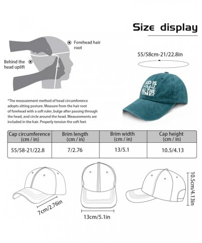 God is Faithful All The Time Cap Men's Hat Pigment Black Mens Baseball Cap Gifts for Grandpa Beach Caps Cyan Blue $10.99 Sun ...