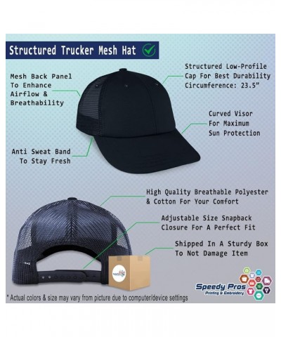 Custom Custom Trucker Hat Baseball Cap Ranger Horses Pony Cotton Equestrian Dad Hats for Men & Women Navy Design Only $13.34 ...