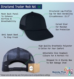 Custom Custom Trucker Hat Baseball Cap Ranger Horses Pony Cotton Equestrian Dad Hats for Men & Women Navy Design Only $13.34 ...