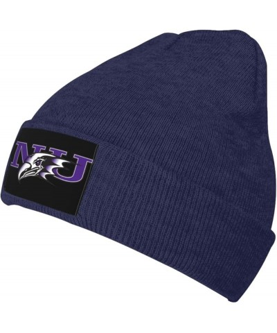 Niagara University Logo Stretch Knit Hat for Men Women Winter Warm Cap Navy Blue $7.50 Skullies & Beanies