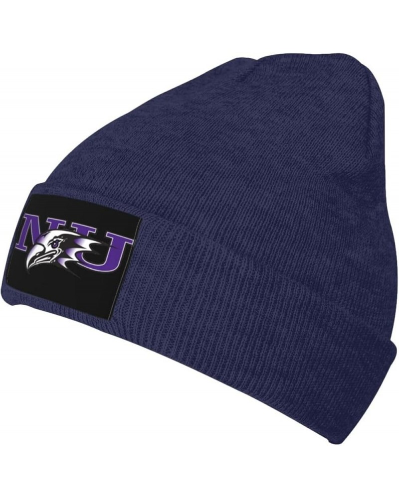 Niagara University Logo Stretch Knit Hat for Men Women Winter Warm Cap Navy Blue $7.50 Skullies & Beanies