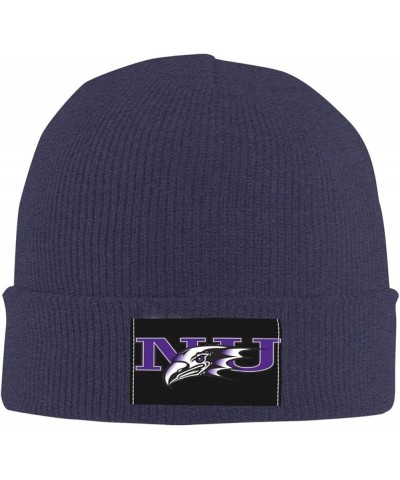 Niagara University Logo Stretch Knit Hat for Men Women Winter Warm Cap Navy Blue $7.50 Skullies & Beanies