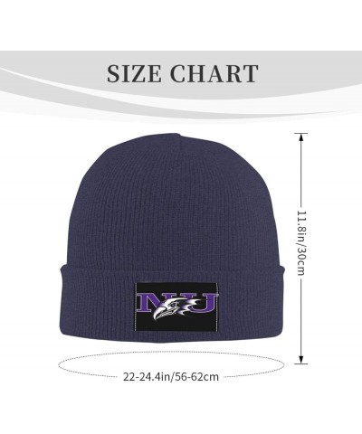 Niagara University Logo Stretch Knit Hat for Men Women Winter Warm Cap Navy Blue $7.50 Skullies & Beanies