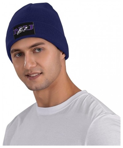 Niagara University Logo Stretch Knit Hat for Men Women Winter Warm Cap Navy Blue $7.50 Skullies & Beanies