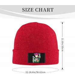 Saiki Kusuo Knit Hat Cap Beanie Warm Knitted Woolen Hats Fashionable Adults Stretch Black Red $11.18 Skullies & Beanies