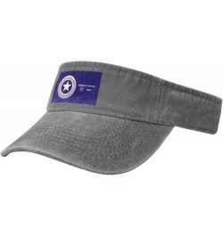 Flag of Hidalgo County, Texas Sun Visor Hats for Women Men Sun Hat Vintage Golf Hat Adjustable Baseball Cap Gray $13.87 Visors