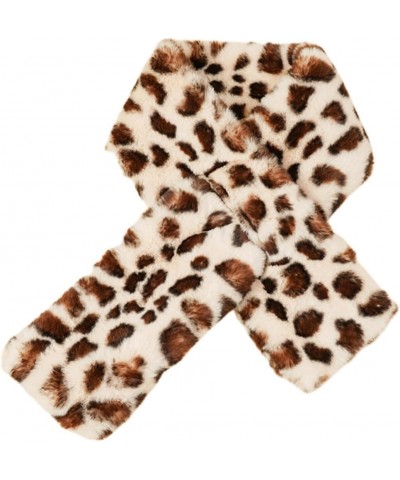 2pcs Casual Scarf Cold Protection Scarf Birthday Gift Leopard Scarf Autumn Winter Warm Scarf Beigex3pcs $9.70 Scarves