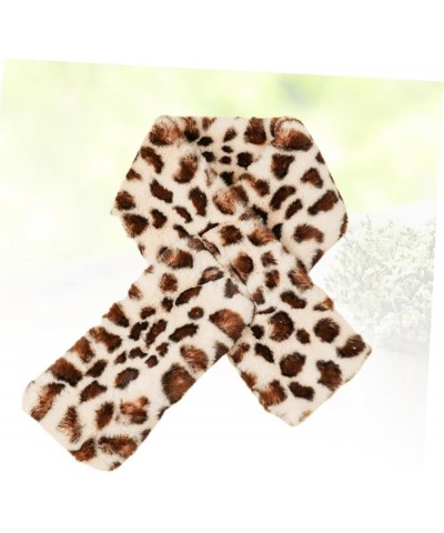 2pcs Casual Scarf Cold Protection Scarf Birthday Gift Leopard Scarf Autumn Winter Warm Scarf Beigex3pcs $9.70 Scarves