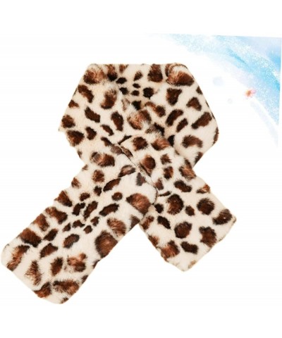 2pcs Casual Scarf Cold Protection Scarf Birthday Gift Leopard Scarf Autumn Winter Warm Scarf Beigex3pcs $9.70 Scarves