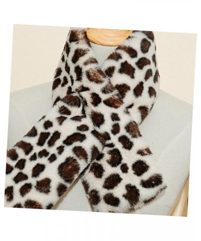 2pcs Casual Scarf Cold Protection Scarf Birthday Gift Leopard Scarf Autumn Winter Warm Scarf Beigex3pcs $9.70 Scarves