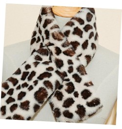 2pcs Casual Scarf Cold Protection Scarf Birthday Gift Leopard Scarf Autumn Winter Warm Scarf Beigex3pcs $9.70 Scarves