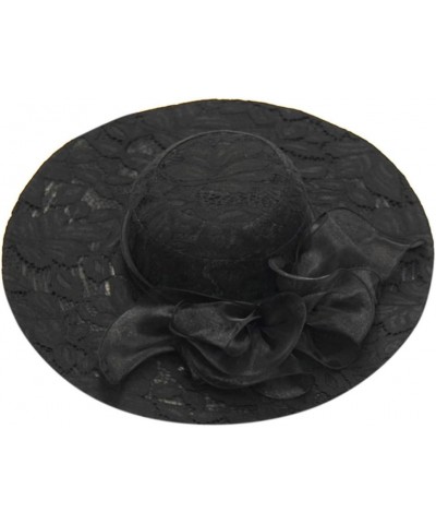 Women's Church Fascinator Bridal Tea Party Wedding Hat Super Caps Black-h $7.68 Sun Hats