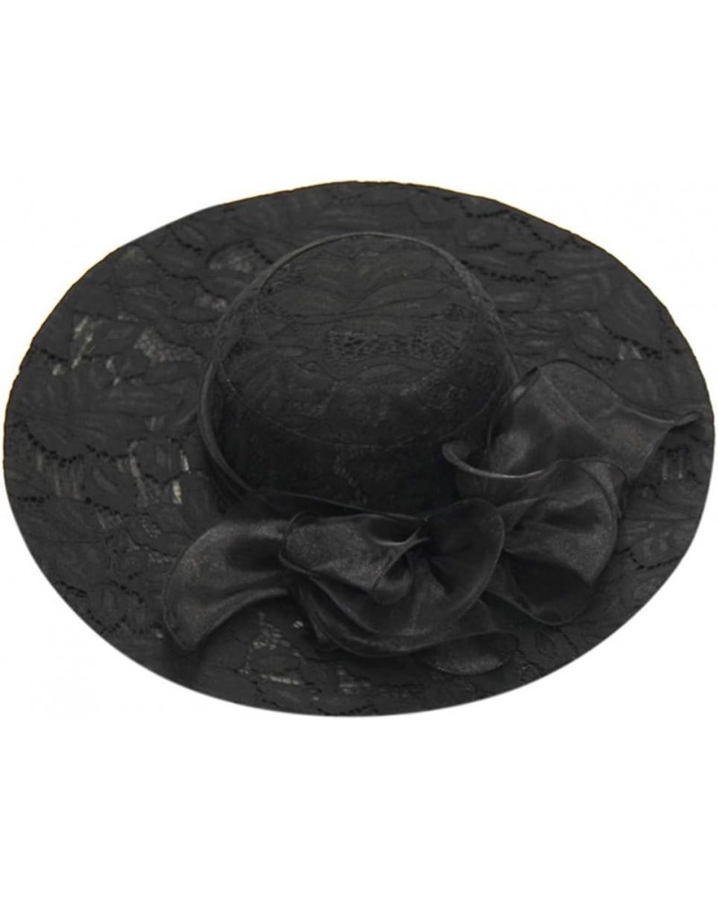 Women's Church Fascinator Bridal Tea Party Wedding Hat Super Caps Black-h $7.68 Sun Hats