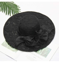 Women's Church Fascinator Bridal Tea Party Wedding Hat Super Caps Black-h $7.68 Sun Hats