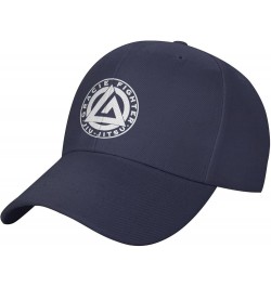 Gracie Jiu Jitsu Hat Adult Unisex Adjustable Baseball Cap Hats for Men Women Navy Blue $10.48 Baseball Caps