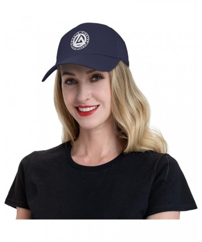 Gracie Jiu Jitsu Hat Adult Unisex Adjustable Baseball Cap Hats for Men Women Navy Blue $10.48 Baseball Caps