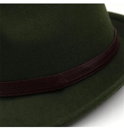 2022 Simple Wool Women Men Fedora Hat for Winter Autumn Elegant Lady Gangster Trilby Felt Homburg Church Jazz Hat Jxf-540 Win...