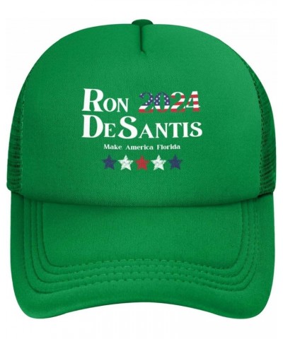 Make America Florida Ron Desantis 2024 Trucker Hat Men Mesh Baseball Cap Women Dad Hat Sun Hat Cowboy Hat Black Green $10.97 ...