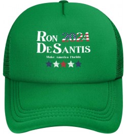 Make America Florida Ron Desantis 2024 Trucker Hat Men Mesh Baseball Cap Women Dad Hat Sun Hat Cowboy Hat Black Green $10.97 ...