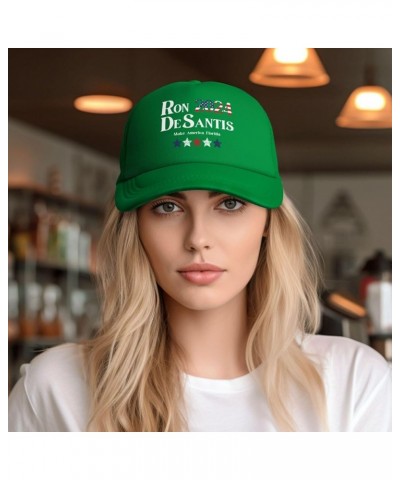 Make America Florida Ron Desantis 2024 Trucker Hat Men Mesh Baseball Cap Women Dad Hat Sun Hat Cowboy Hat Black Green $10.97 ...