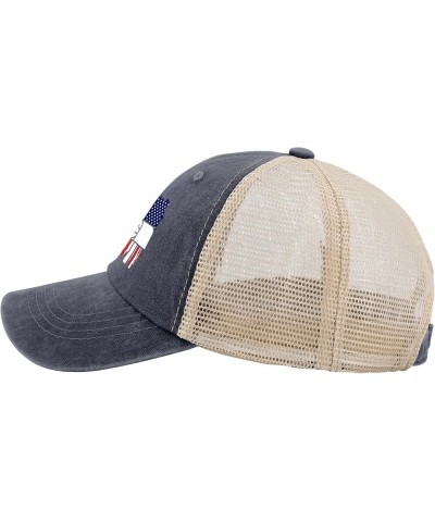 Postal Worker Hats for Womens Baseball Caps Classic Washed Ball Cap Fitted Purplish Blue04 $9.23 Baseball Caps