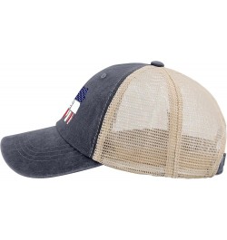 Postal Worker Hats for Womens Baseball Caps Classic Washed Ball Cap Fitted Purplish Blue04 $9.23 Baseball Caps